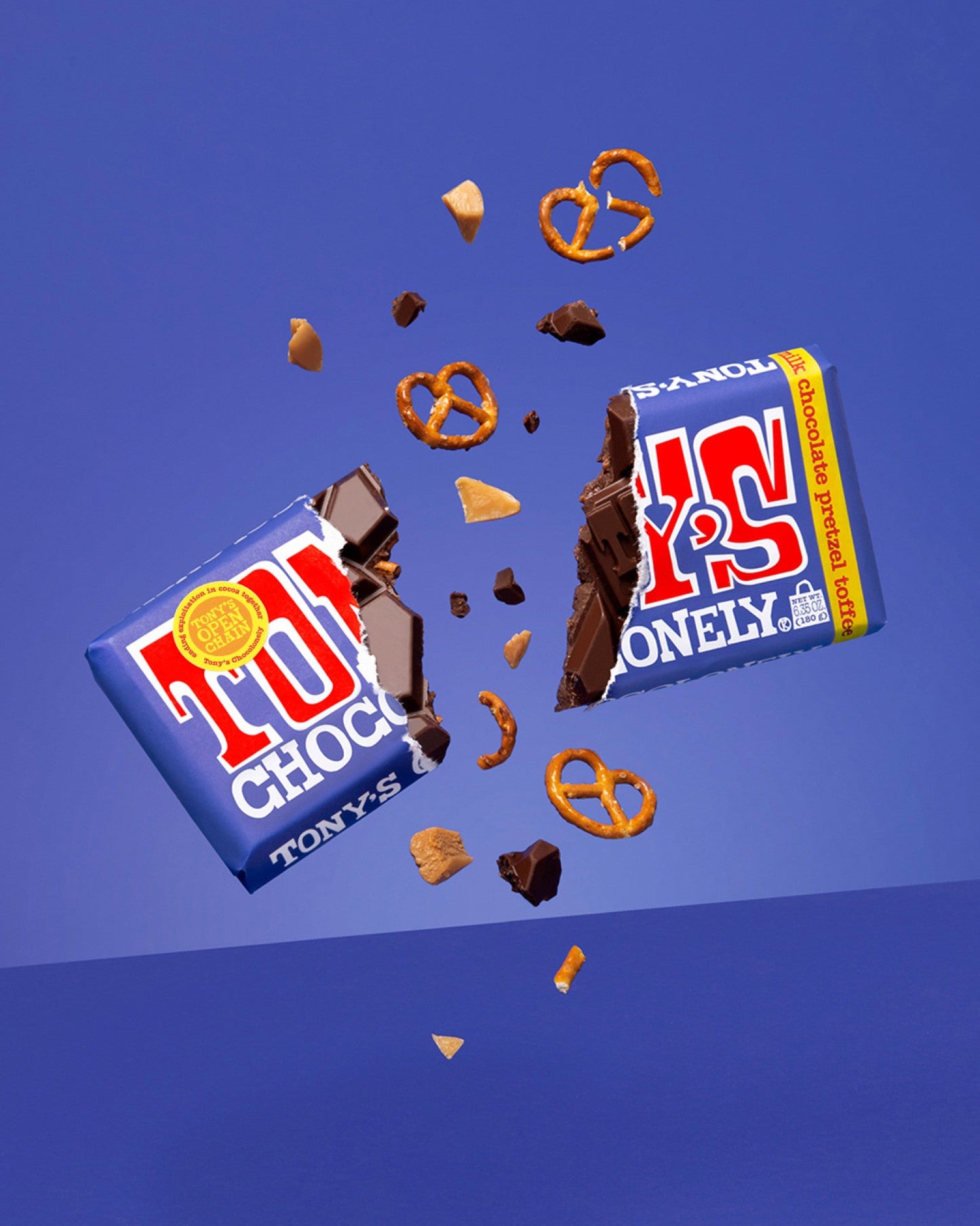Dark Milk Pretzel Caramel Chocolate Bar - 180g